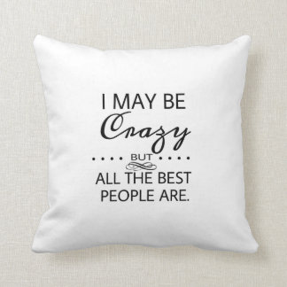 Alice in Wonderland Crazy Quote Cushion
