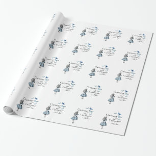 Alice in Wonderland Curiouser Butterfly Wrapping Paper