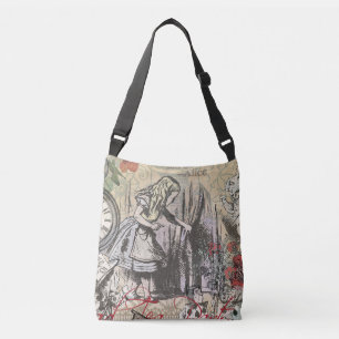 Alice in Wonderland Curtain Classic Art Crossbody Bag