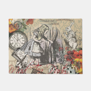 Alice in Wonderland Curtain Classic Art Doormat