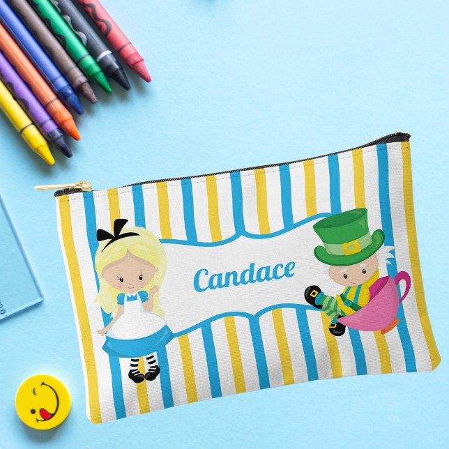 Alice in Wonderland Cute Personalised Girls Accessory Pouch (Creator Uploaded)
