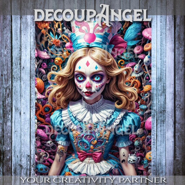 Alice in Wonderland Decoupage Tissue Paper (Creator Uploaded)