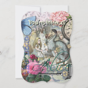 Alice in Wonderland Dodo Classic Tenniel Art Invitation