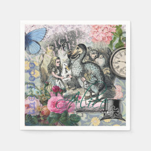 Alice in Wonderland Dodo Classic Tenniel Art Napkin