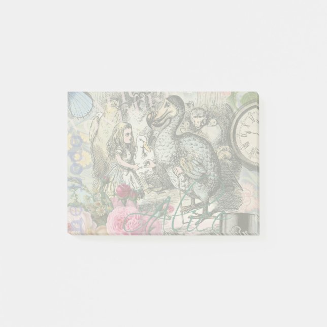 Alice in Wonderland Dodo Classic Tenniel Art Post-it Notes (Front)