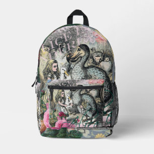 Alice in Wonderland Dodo Classic Tenniel Art Printed Backpack