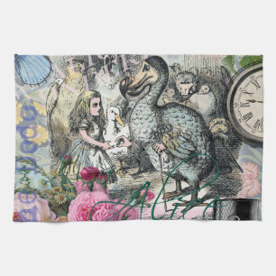 Alice in Wonderland Dodo Classic Tenniel Art Tea Towel