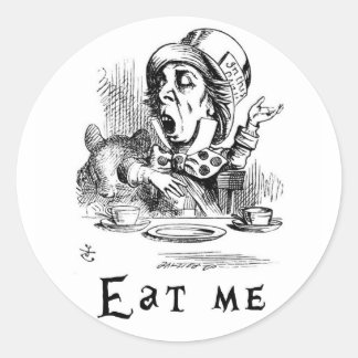 Alice in Wonderland - Eat me Classic Round Sticker
