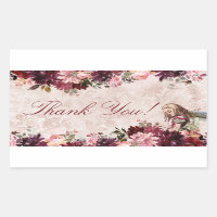 Alice in Wonderland Elegant Wedding Thank You