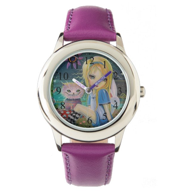 Alice in Wonderland Fairytale Cute Girly Watch (Front)