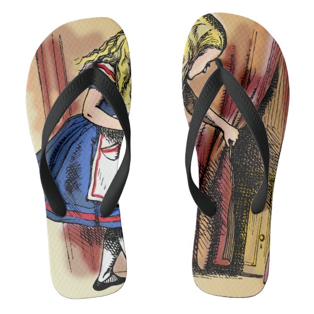 Alice in Wonderland flipflops (Footbed)