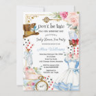 Alice in Wonderland Floral Baby Shower Tea Party
