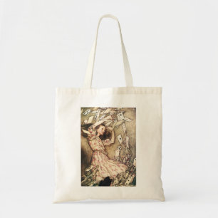 Alice in Wonderland Flying Cards Tote Bag