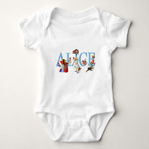 ALICE IN WONDERLAND & FRIENDS BABY BODYSUIT
