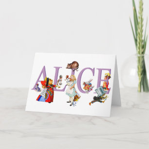 ALICE IN WONDERLAND & FRIENDS CARD