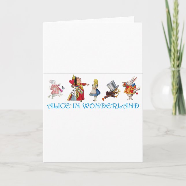 ALICE IN WONDERLAND & FRIENDS CARD (Front)