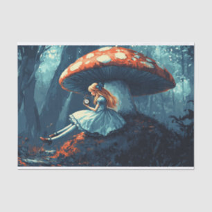 Alice in Wonderland Giant Mushroom Decoupage Tissue Paper