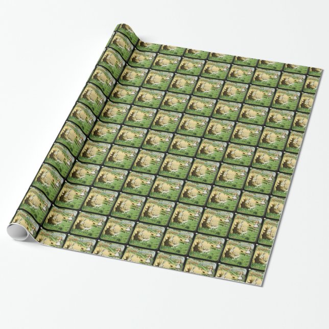 Alice in Wonderland Gift Wrap (Unrolled)