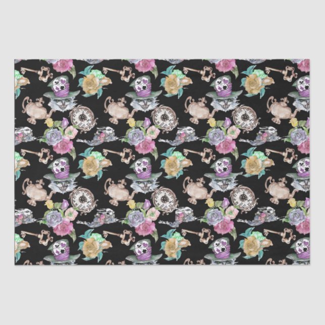 Alice in Wonderland Gift Wrap Tissue Paper (Front)