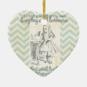 Alice in Wonderland Gifts Ceramic Tree Decoration