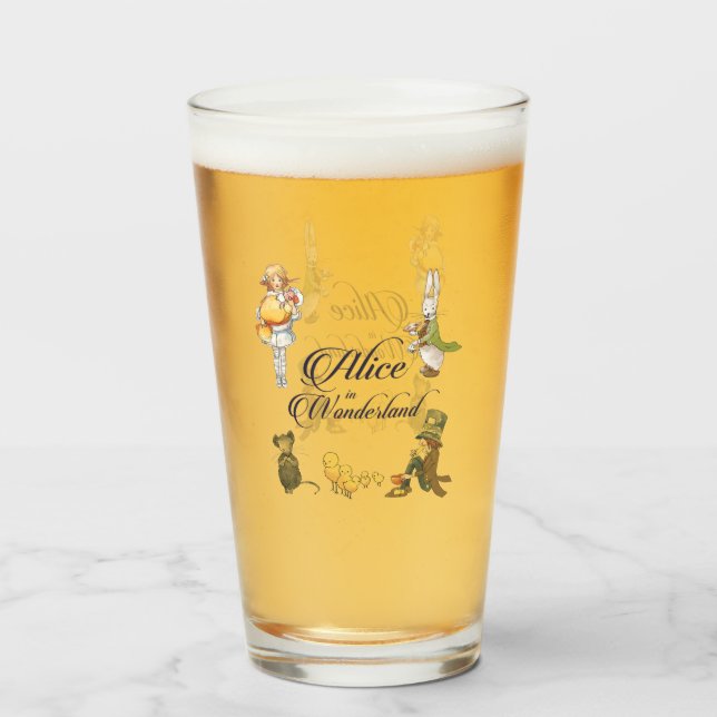 Alice In Wonderland Glass (Back Filled)