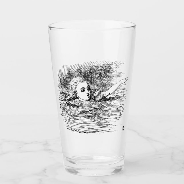 Alice in wonderland glass (Front)