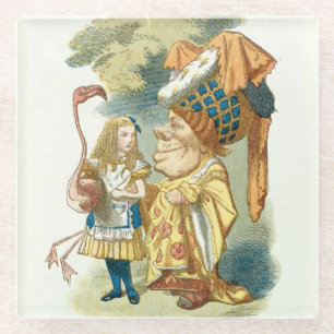 Alice In Wonderland Glass Coaster