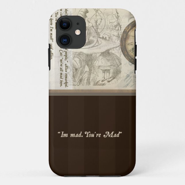 Alice in Wonderland - "Im mad. You're Mad" case (Back)