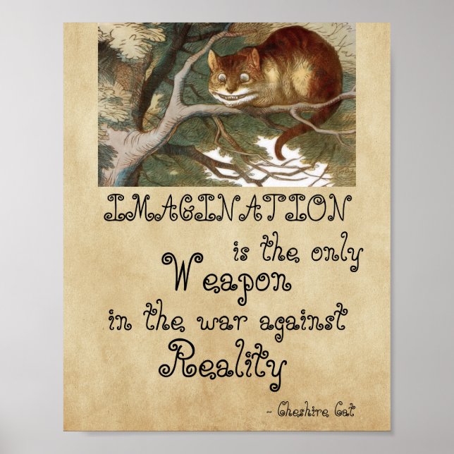 Alice in Wonderland - IMAGINATION CAT 1865 Poster (Front)