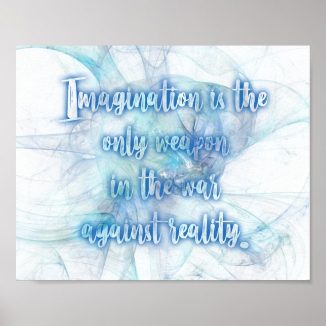 Alice in Wonderland Imagination Horizontal Print (Front)