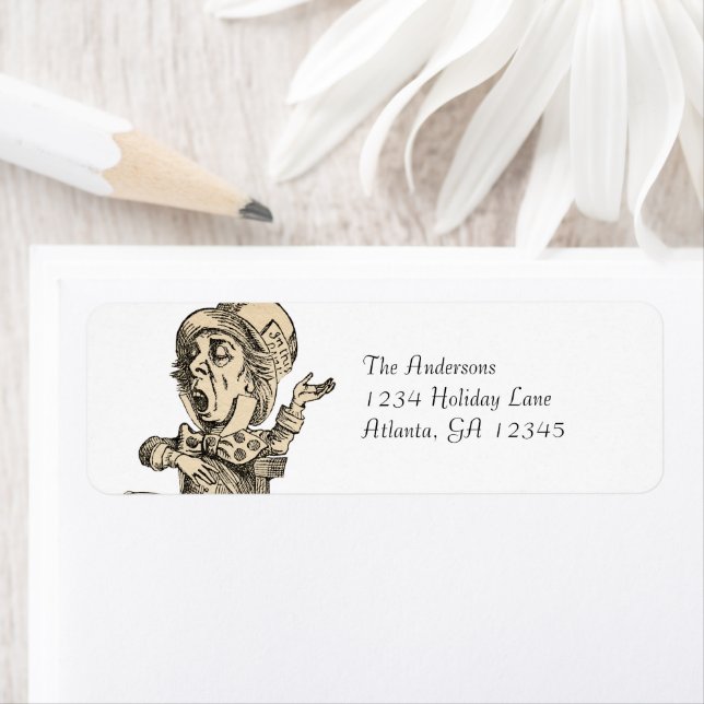 Alice In Wonderland Invites Top Hat Gentleman (Insitu)