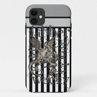 Alice In Wonderland Jabberwocky Grunge iPhone 11 Case