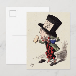 Alice in Wonderland - Mad Hatter (colour) Postcard