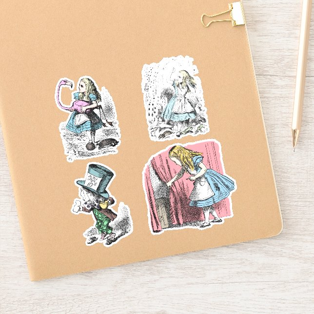 Alice in Wonderland Mad Hatter Pink Flamingo (Notebook)