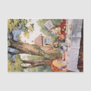 Alice in Wonderland Mad Hatter Tea Party Decoupage Tissue Paper