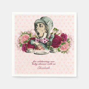 Alice In Wonderland Mad Hatters Tea Party Custom Napkin