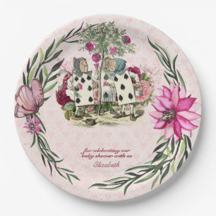 Alice In Wonderland Mad Hatters Tea Party Custom Paper Plate