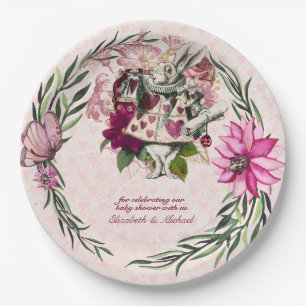 Alice In Wonderland Mad Hatters Tea Party Custom Paper Plate
