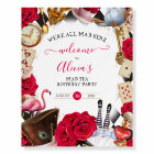 Alice in Wonderland Mad Tea Birthday Welcome Sign