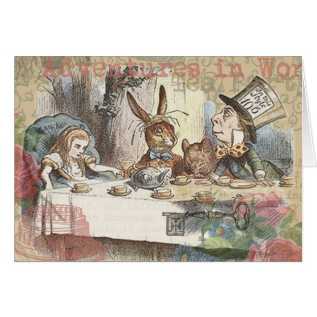 Alice in Wonderland Mad Tea Party Art (Front Horizontal)