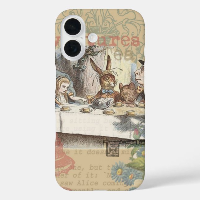Alice in Wonderland Mad Tea Party Art Case-Mate iPhone Case (Back)