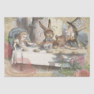 Alice in Wonderland Mad Tea Party Art Tissue Paper