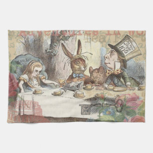 Alice in Wonderland Mad Tea Party Art Towel