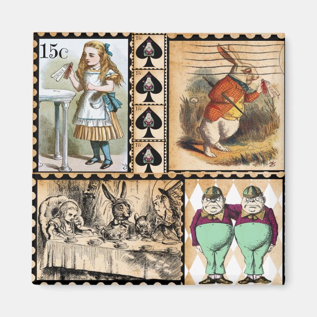 alice in wonderland magnet (Front)