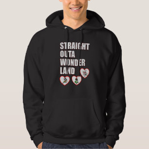 Alice In Wonderland Men Women Kids Straight Outa W Hoodie