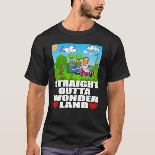 Alice in Wonderland Men Women's Kids Straight Outt T-Shirt