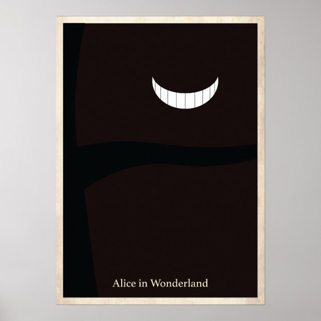 Alice in Wonderland Minimalist Poster (Front)