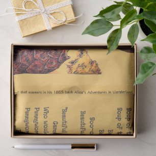 Alice in Wonderland Mock Turtle Soup Song Tissue Paper