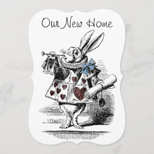 Alice in Wonderland New Home Announcement Card