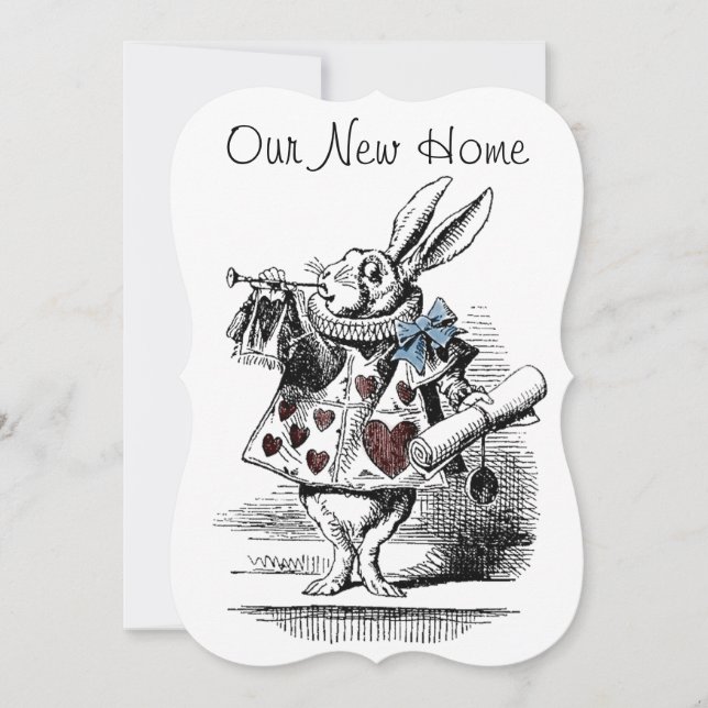 Alice in Wonderland New Home Announcement Card (Front)